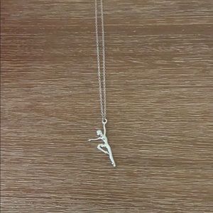 Ballerina sterling silver necklace